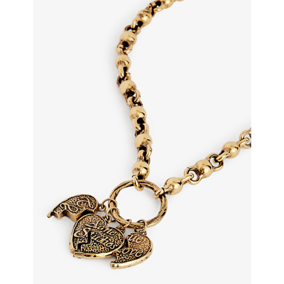 Shop Acne Studios Women's Antique Gold Agoflus Brass Necklace