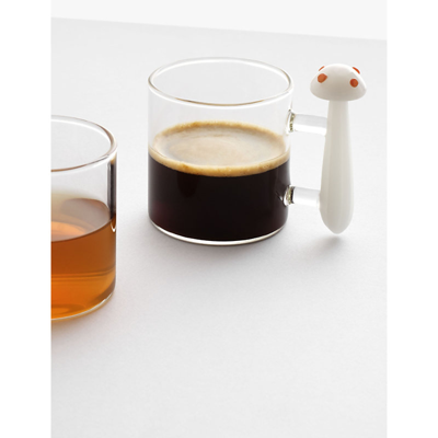 Ichendorf The Alice Collection Mushroom-top Borosilicate Glass Coffee Cup And Saucer Set