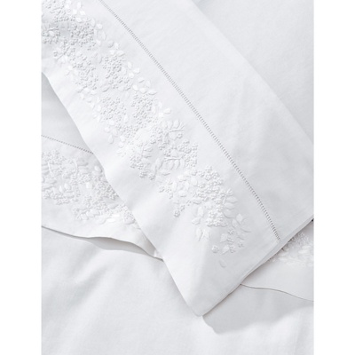 Shop The White Company White Adeline Cotton Percale Square Oxford Pillowcase