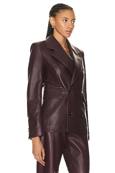 Bottega Veneta Leather Jacket In Jam