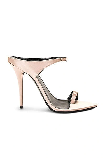 Saint Laurent Dive Pointed Toe Sandal In Genuine Nude