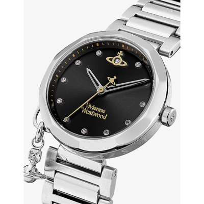 Shop Vivienne Westwood Watches Women's Black Poplar Stainless-steel Automatic Watch
