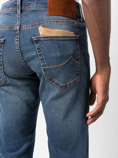 Jacob Cohen Mid-rise Straight Leg Jeans In Blue