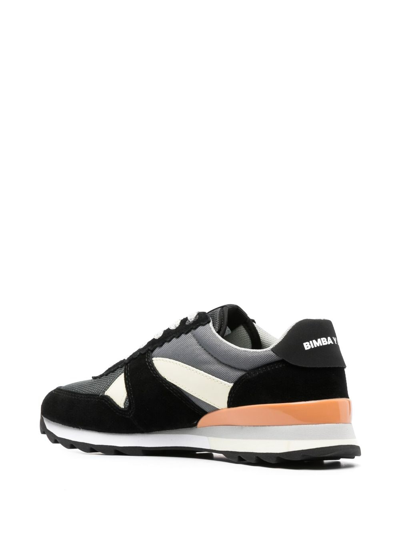 Bimba Y Lola Technical Panelled Leather Sneakers Black