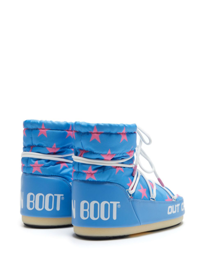 Shop Moon Boot Icon Low Star Boots In Blue