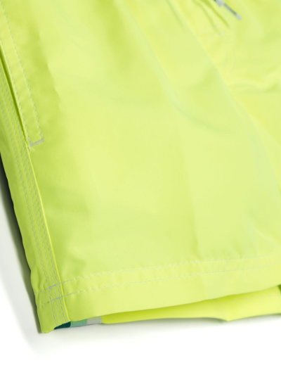 Shop Sundek Tonal-stitching Drawstring Swim Shorts In Yellow