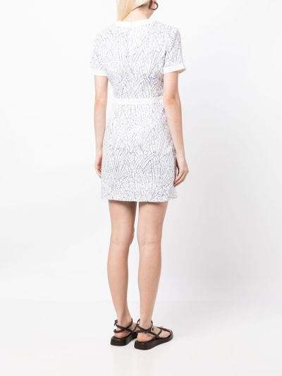 Shop Staud Perla Mini Dress In White