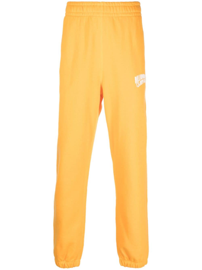 Shop Billionaire Boys Club Arch Logo-print Cotton Track Pants In Orange