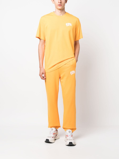 Shop Billionaire Boys Club Arch Logo-print Cotton Track Pants In Orange
