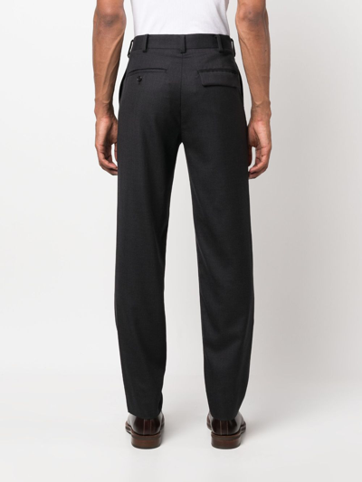 Shop Undercover Straight-leg Wool Trousers In Grey