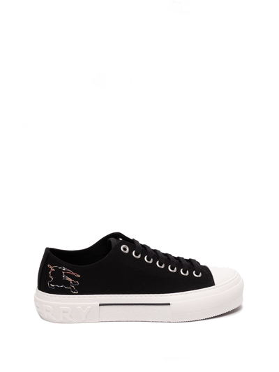 Shop Burberry `jack Ekd` Low-top Sneakers In Black  