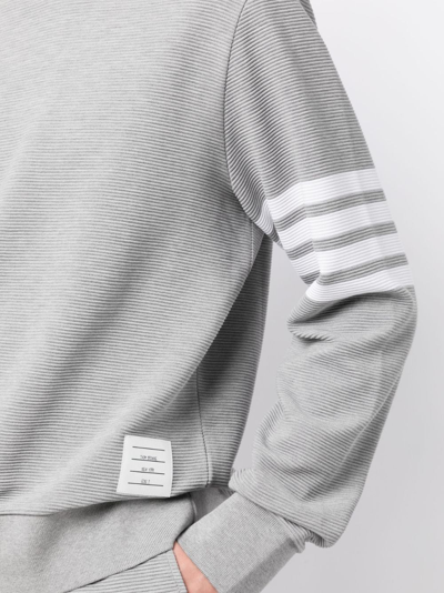 Thom Browne 4-bar Stripe Sweatshirt In Grau