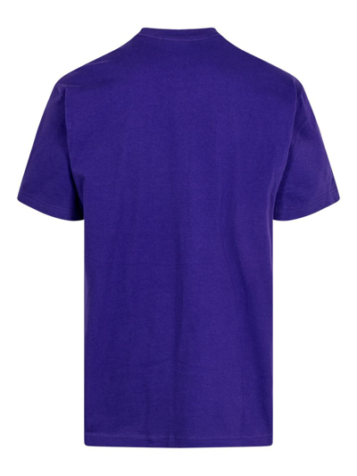Shop Supreme Arabic Logo "purple" T-shirt In Violett