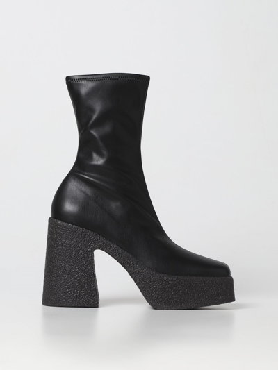 Shop Stella Mccartney Skyla Ankle Boots In Synthetic Leather In Black