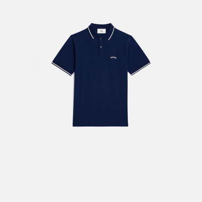 Shop Ami Alexandre Mattiussi Ami Paris Polo Shirt Blue For Men