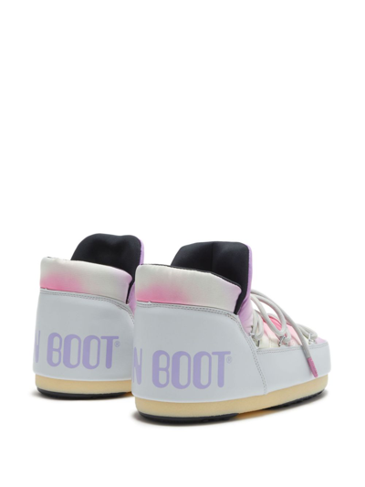 Moon Boot Icon Pumps Tie-dye Boots In Grey