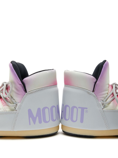 Shop Moon Boot Icon Pumps Tie-dye Boots In Grey