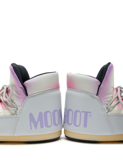 Moon Boot Icon Pumps Tie-dye Boots In Grey