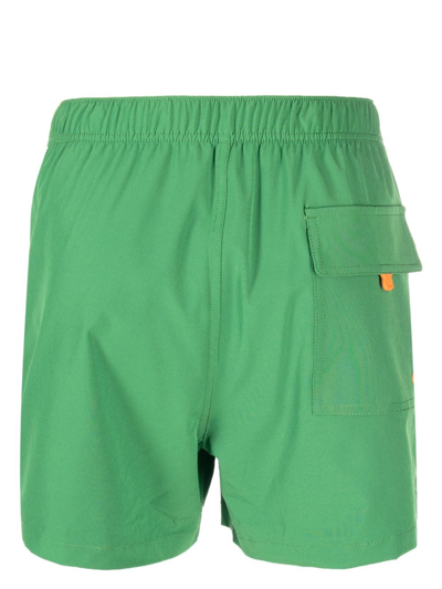 Save The Duck Elasticated Swim Shorts In Green