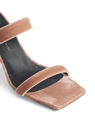 Giuseppe Zanotti Flaminia 85mm Velvet Sandals In Brown