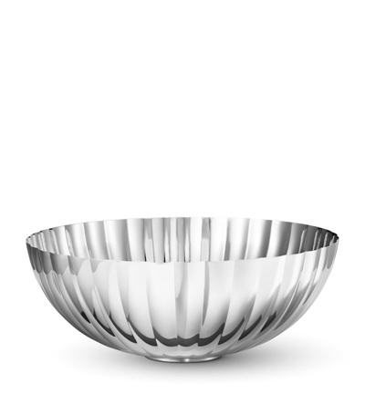 Shop Georg Jensen Large Bernadotte Bowl (26cm) In Silver