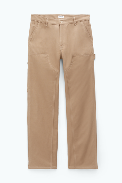 Shop Filippa K Cotton Carpenter Trousers In Brown