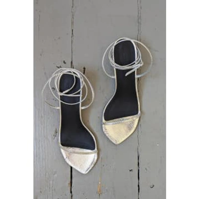 Shop Marant Etoile Aridee Metallic Silver Sandals