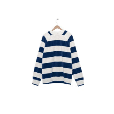 Shop La Paz Towel Stripes Sweatshirt In Blue Stripe
