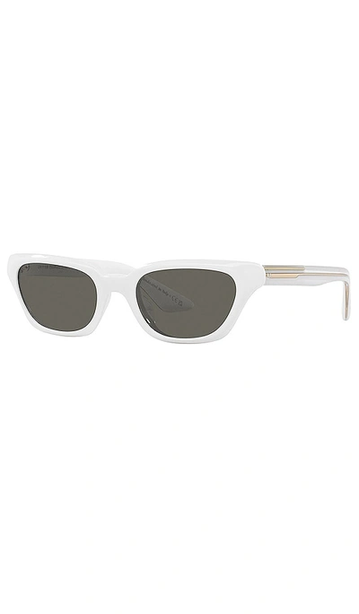 Shop Oliver Peoples X Khaite 1983c Sunglasses In White