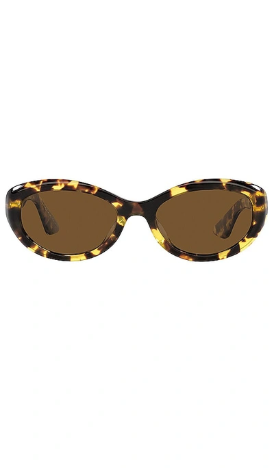 Shop Oliver Peoples X Khaite 1969c Sunglasses In Vintage Tortoise