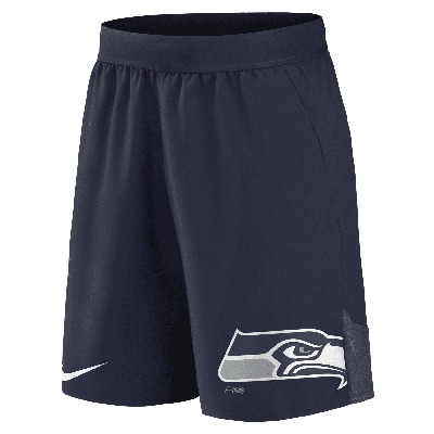 Shop Nike Men's Dri-fit Stretch (nfl Seattle Seahawks) Shorts In Blue