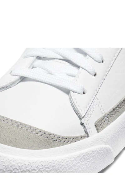 Shop Nike Kids' Blazer Low '77 Low Top Sneaker In White/ Black/ Total Orange
