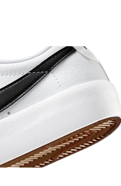 Shop Nike Kids' Blazer Low '77 Low Top Sneaker In White/ Black/ Total Orange