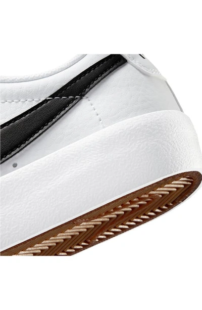 Shop Nike Kids' Blazer Low '77 Low Top Sneaker In White/ Black/ Total Orange