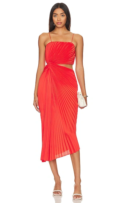 Shop Alice And Olivia Fayeth Dress In Red
