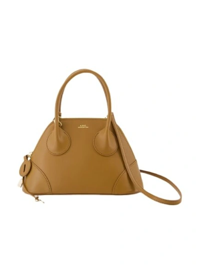Shop Apc Emma Crossbody Bag - Leather - Brown