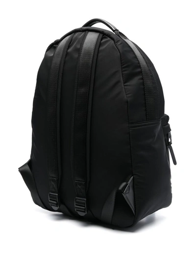 Shop Versace Jeans Couture Sleek Black Backpack