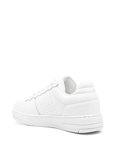 Shop Versace Jeans Couture White Lace-up Sneakers