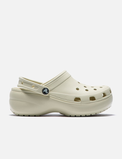 Shop Crocs Classic Platform Clog In White