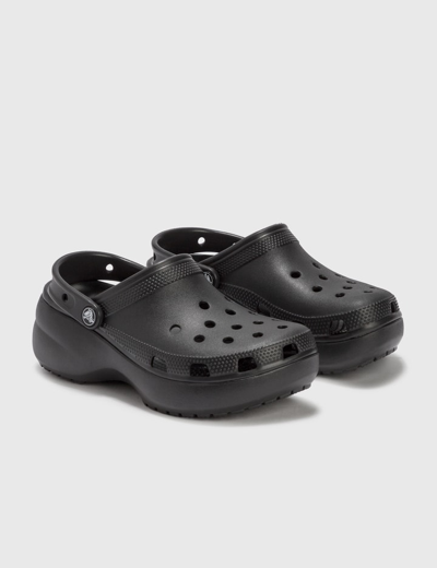 Shop Crocs Classic Platform Clog In Black