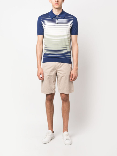 Jacob Cohen Logo-patch Bermuda Shorts In Neutrals