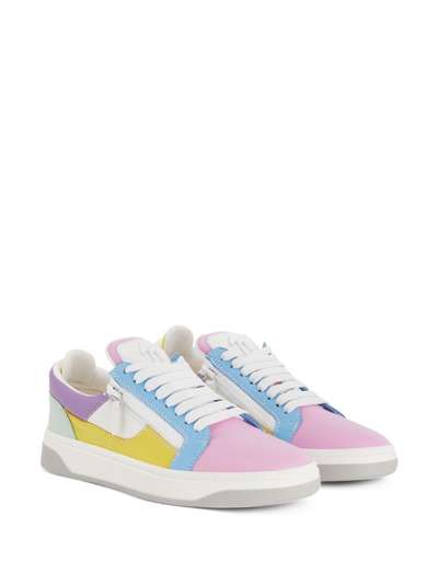 Shop Giuseppe Zanotti Gz94 Colour-block Sneakers In White