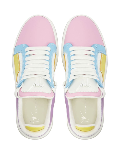 Shop Giuseppe Zanotti Gz94 Colour-block Sneakers In White