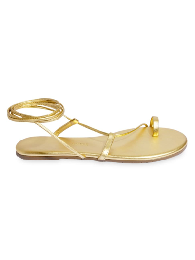 Shop Tkees Women's Jo Suede Ankle-tie Sandals In Blink