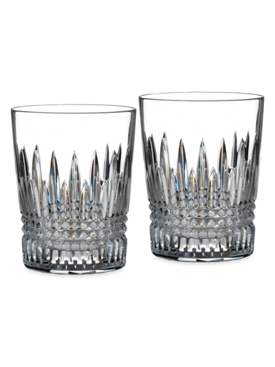 Shop Waterford Lismore Diamond Double Old Fashioned Glasses In Neutral
