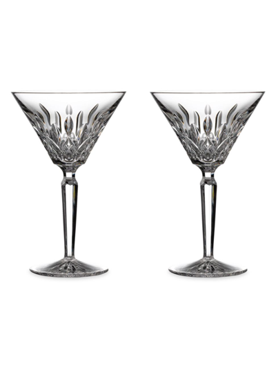 Shop Waterford Lismore Martini Glasses In Neutral