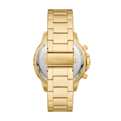 Shop Fossil Men's Bannon Multifunction, Gold-tone Stainless Steel Watch