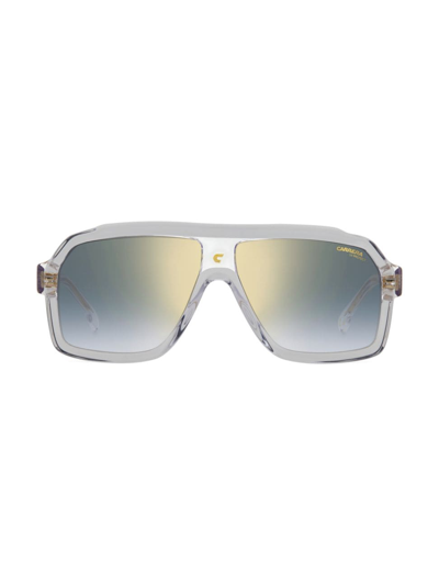 Shop Carrera Men's 62mm Gradient Rectangular Sunglasses In Transparent Grey