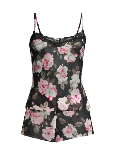 Shop In Bloom Women's Taylor 2-piece Cami & Shorts Set In Black