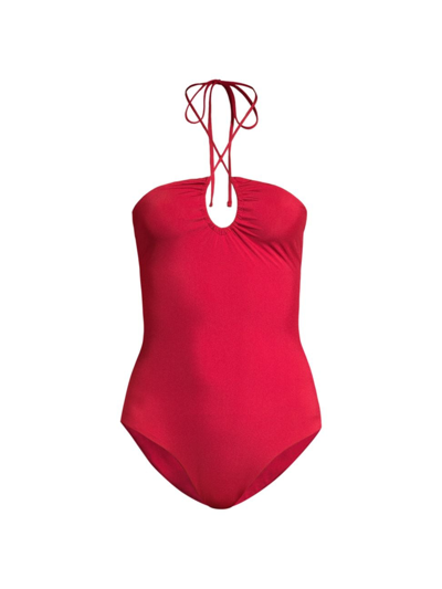 Shop Sara Cristina Women's Bahia One-piece Swimsuit In Carmine Red